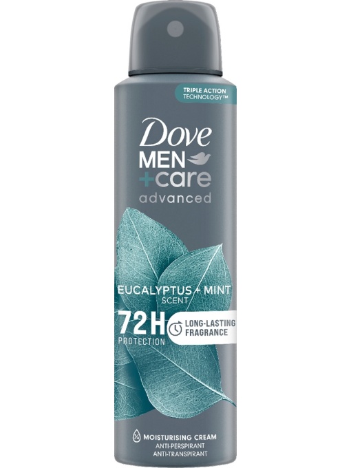 Parfumuri barbati | Antiperspirant deodorant spray 72h eucalyptus + mint, dove men, 150 ml | 1001cosmetice.ro