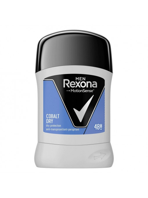 Spray &amp; stick barbati | Antiperspirant deodorant stick sport cobalt, rexona men, 50 ml | 1001cosmetice.ro