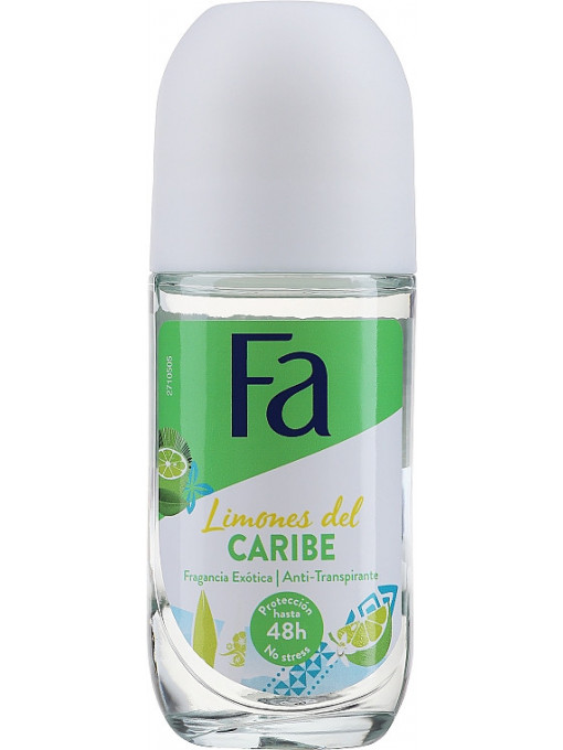 Spray &amp; stick dama, fa | Antiperspirant roll-on caribbean lemon 48h fa, 50 ml | 1001cosmetice.ro