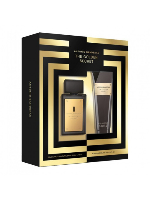 Parfumuri barbati, antonio banderas | Antonio banderas the golden secret edt 50 ml + after shave balsam 75 ml set | 1001cosmetice.ro