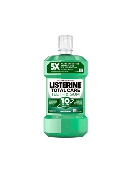 Apa de gura, listerine | Apa de gura total care teeth & gum 10in1 beneficii, listerine, 500 ml | 1001cosmetice.ro