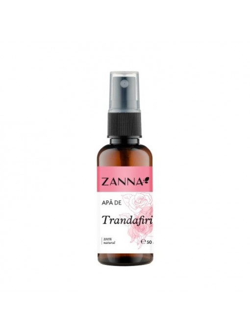 Apa de trandafiri 100% natural, pentru uz extern, zanna, cu pompita 50 ml 1 - 1001cosmetice.ro