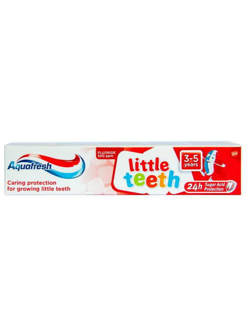 Ingrijire copii, aquafresh | Aquafresh little teeth pasta de dinti pentru copii 3-5 ani | 1001cosmetice.ro