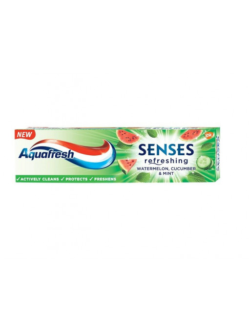 Igiena orala, utilizare: pasta de dinti | Aquafresh senses refreshing pasta de dinti | 1001cosmetice.ro