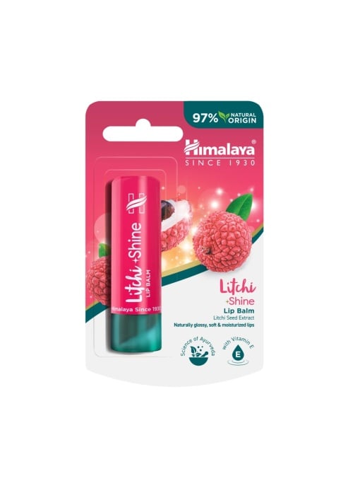 Promotii | Balsam de buze litchi shine himalaya, 4.5 g | 1001cosmetice.ro