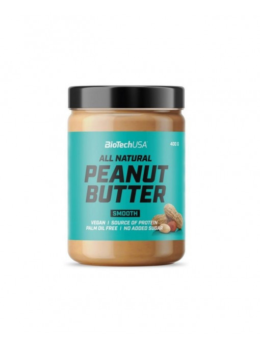 Alimente &amp; ceaiuri, biotech usa | Biotech usa all natural peanut butter smooth unt de arahide natural | 1001cosmetice.ro