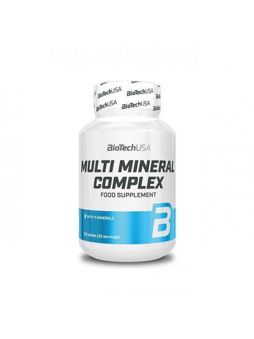 Silueta &amp; fitness | Biotech usa multi mineral complex food supplement supliment alimentar complex multivitamine 100 tablete | 1001cosmetice.ro