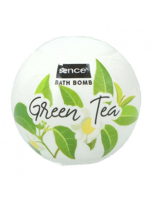 Spumant &amp; sare de baie | Bomba de baie cu ceai verde, sence, 180 g | 1001cosmetice.ro