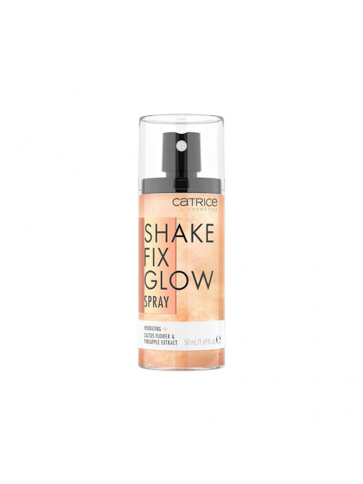 Fixing makeup spray | Catrice shake fix glow spray stralucitor pentru fixarea machiajului | 1001cosmetice.ro