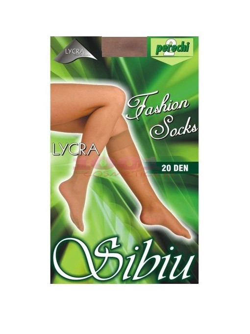 Ciorapi fashion socks lycra 20 den culoarea piciorului set 2 perechi 1 - 1001cosmetice.ro