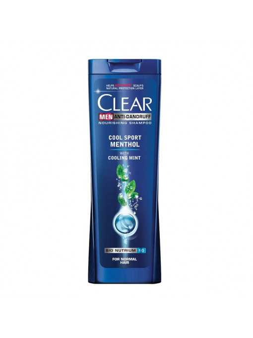 Par, clear | Clear men cool sport menthol sampon antimatreata with cooling mint | 1001cosmetice.ro