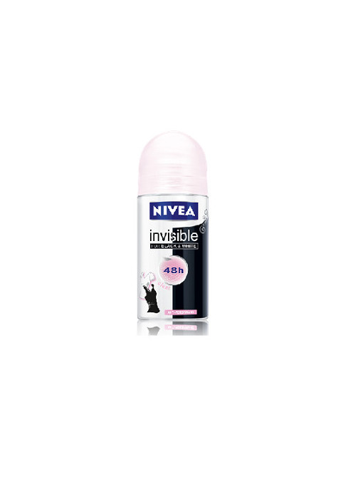 Promotii | Deodorant anti-perspirant roll-on 48h black & white invisible clear nivea, 50 ml | 1001cosmetice.ro