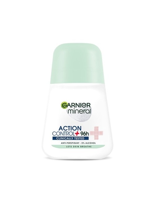 Spray &amp; stick dama | Deodorant antiperspirant roll-on pentru femei action control 96h, garnier 50 ml | 1001cosmetice.ro