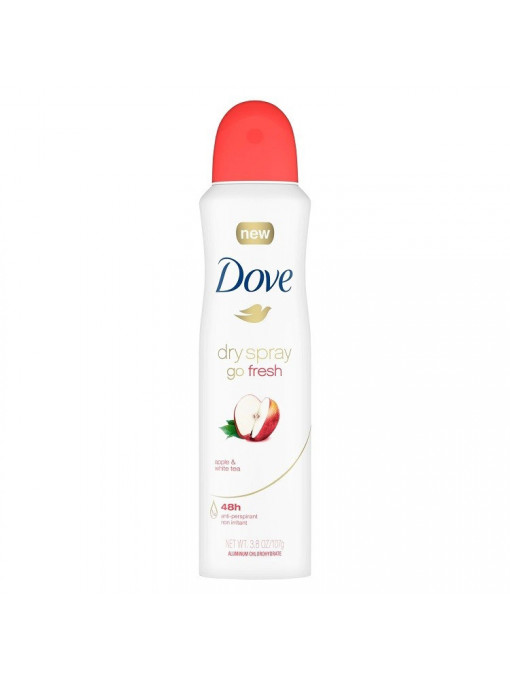 Dove go fresh 48h antiperspirant spray apple & white tea scent, 250 ml 1 - 1001cosmetice.ro