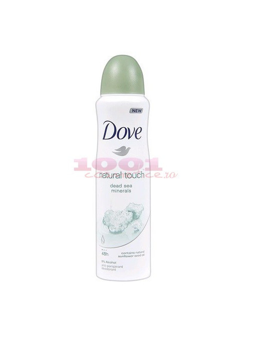 Dove natural/mineral touch dead sea minerals deo spray antiperspirant 1 - 1001cosmetice.ro