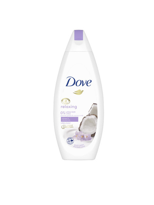 Dove relaxing coconut milk with jasmine petals gel de dus 250ml 1 - 1001cosmetice.ro