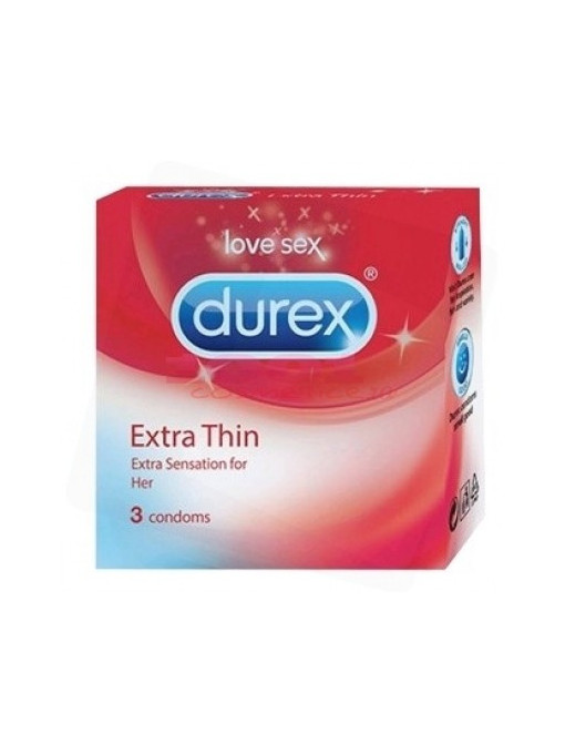 Durex extra thin prezervative set 3 bucati 1 - 1001cosmetice.ro