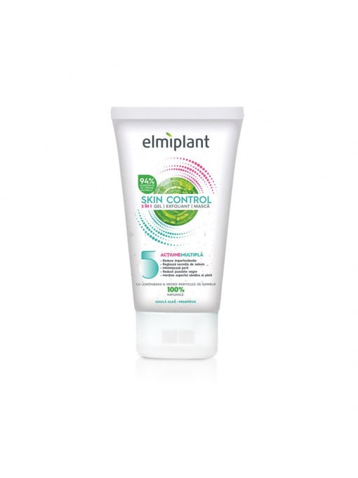 Elmiplant skin control gel 3in1 gel scrub masca 1 - 1001cosmetice.ro