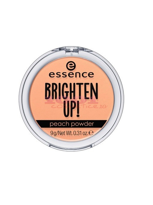 Fard de obraz (blush), essence | Essence brighten up! peach powder pudra matifianta transluscenta | 1001cosmetice.ro