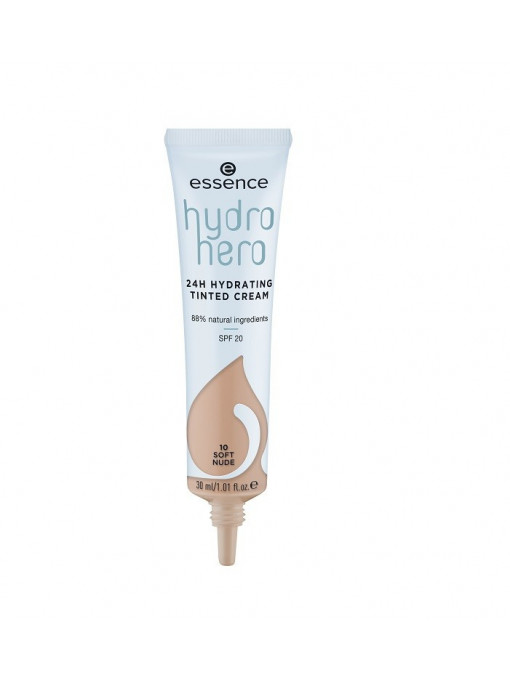 Bb cream | Essence hydro hero 24h hydrating tinted cream soft nude 10 | 1001cosmetice.ro