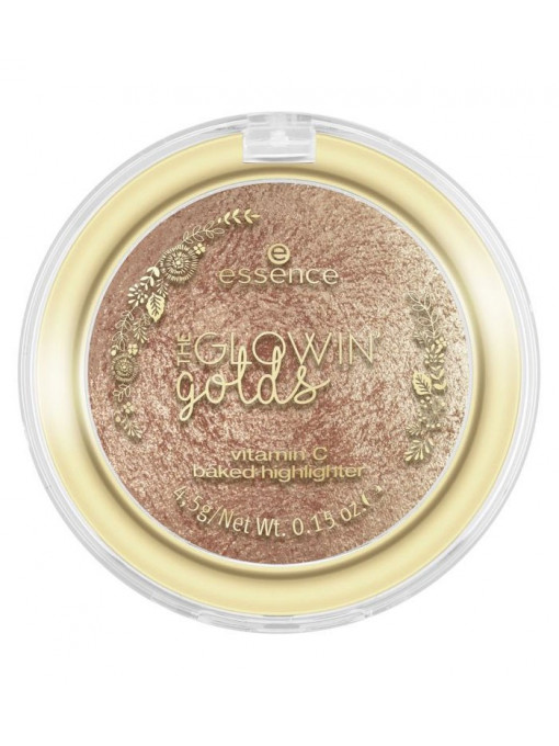 Essence the glowin golds baked highlighter iluminator golden days ahead 01 1 - 1001cosmetice.ro