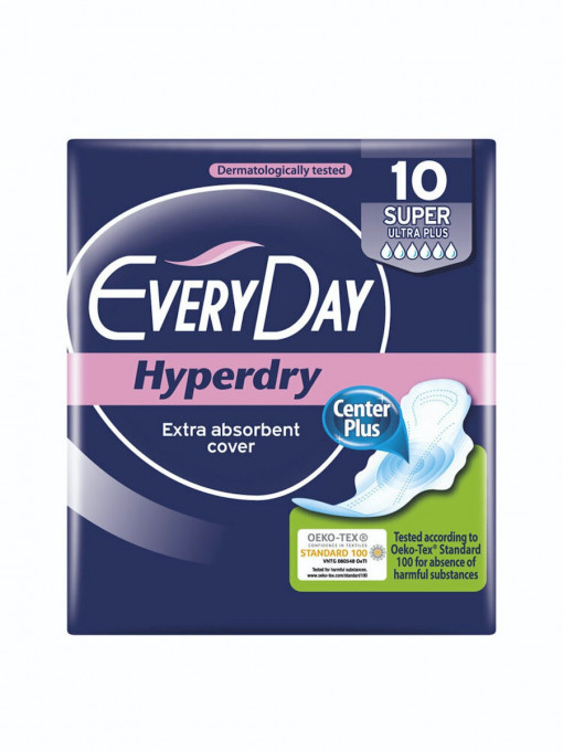 Igiena intima, every day | Everyday absorbante hyperdry super ultra plus 10 bucati | 1001cosmetice.ro