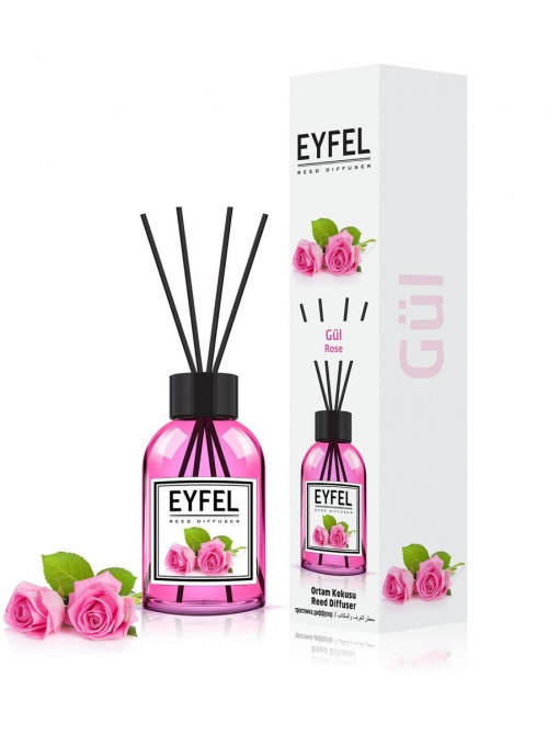 Eyfel reed diffuser odorizant betisoare pentru camera cu miros de trandafir 1 - 1001cosmetice.ro