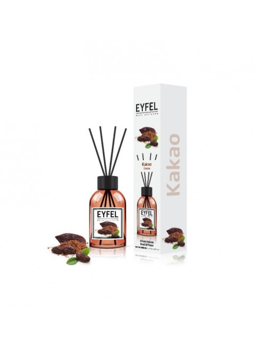 Odorizante camera, eyfel | Eyfel reed diffuser odorizant betisoare pentru camera cu miros de cacao | 1001cosmetice.ro