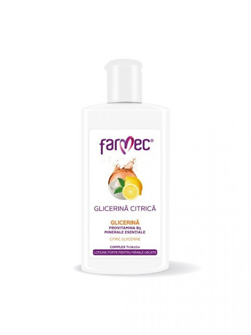 Crema maini | Farmec glicerina citrica pentru maini | 1001cosmetice.ro