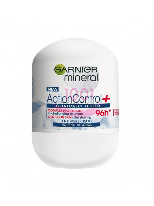 Garnier action control+ 96h deodorant anti-perspirant roll on 1 - 1001cosmetice.ro