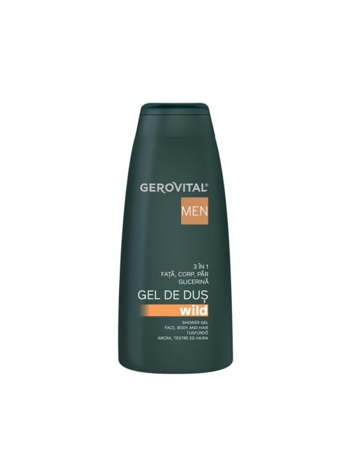 Promotii | Gel de dus 3 in 1, fata, corp si par, wild, gerovital men, 400 ml | 1001cosmetice.ro