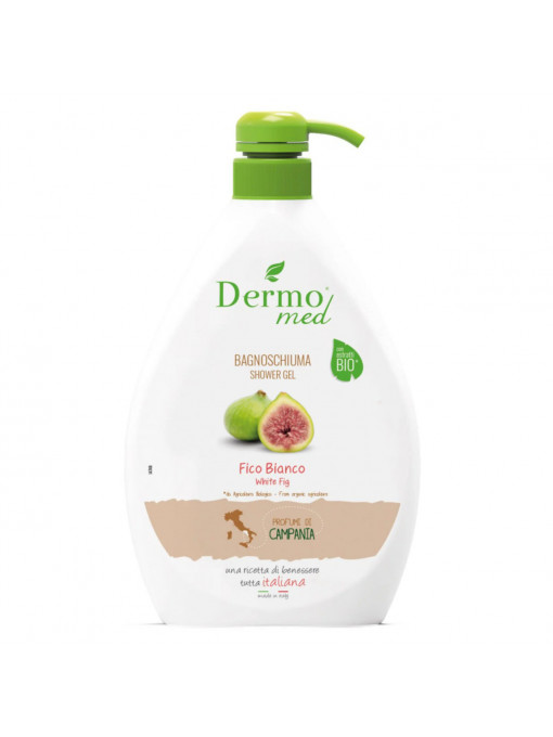 Gel de dus si spuma Fico Bianco White Fig Dermomed, 1000 ml