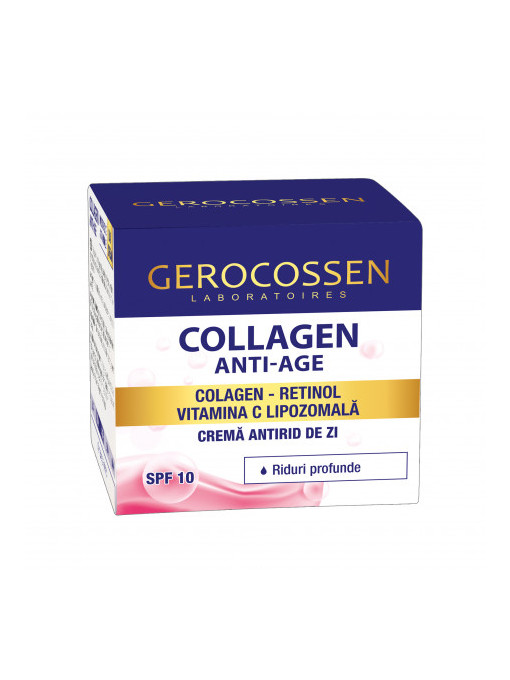 Gerocosen collagen anti age crema antirid de zi riduri profunde spf 10 1 - 1001cosmetice.ro