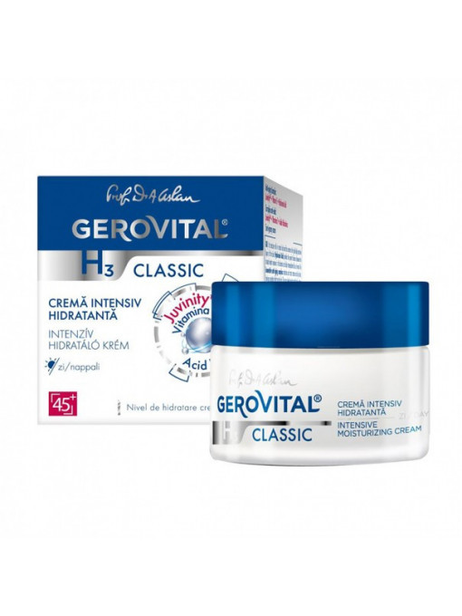 Ten, gerovital | Gerovital h3 classic crema intensiv hidratanta | 1001cosmetice.ro