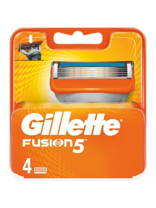 Gel de ras &amp; aparate | Gillette fusion rezerve aparat de ras set 4 bucati | 1001cosmetice.ro