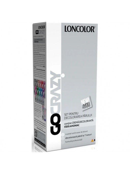 Vopsea de par, loncolor | Loncolor go crazy set pentru decoloarea parului | 1001cosmetice.ro