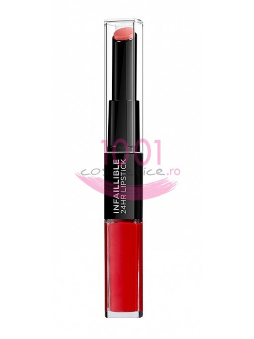 Loreal infaillible 2 step 24h ruj ultrarezistent 506 red infaillible 1 - 1001cosmetice.ro