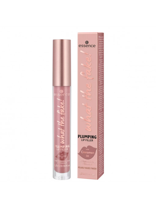 Luciu de buze what the fake! plumping lip filler oh my nude! 02 essence 1 - 1001cosmetice.ro