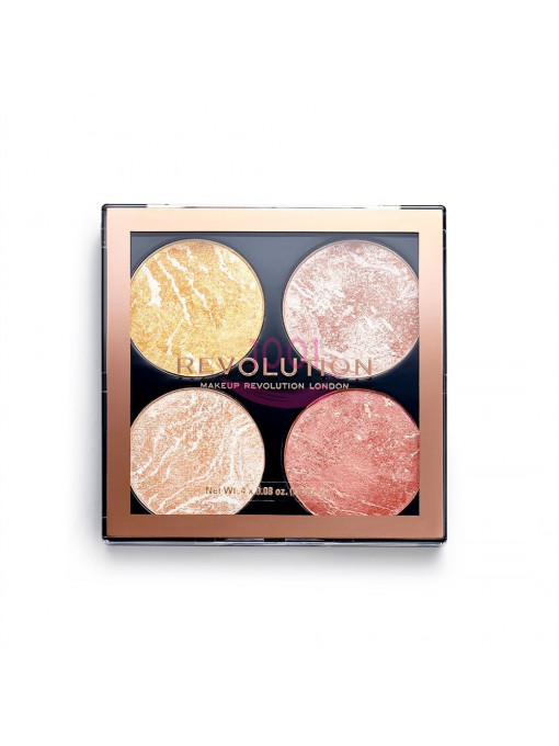Makeup revolution highlighter and bronzer cheek kit make it count 1 - 1001cosmetice.ro