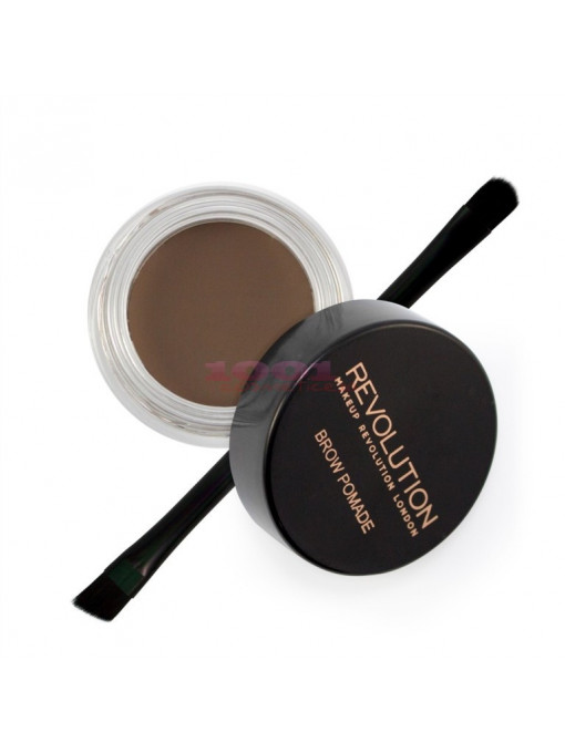 Makeup revolution london brow pomade gel pentru spracene ash brown 1 - 1001cosmetice.ro