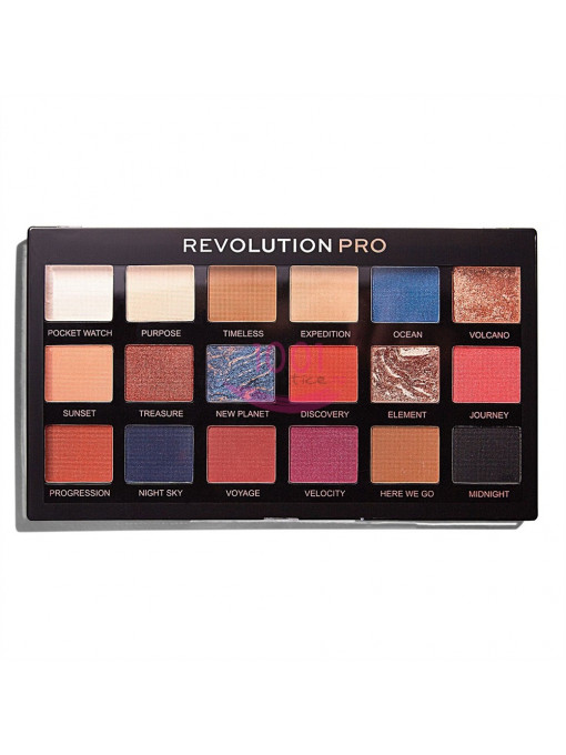 Makeup revolution pro regeneration paleta 18 farduri treands azure 1 - 1001cosmetice.ro