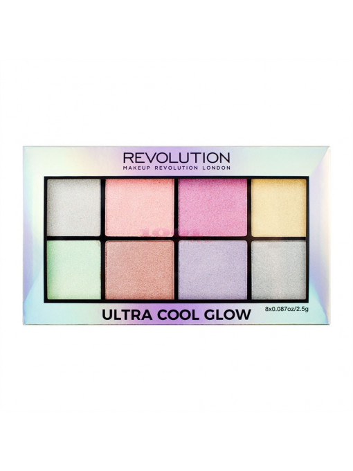 Makeup revolution ultra cool glow paleta iluminatoare 1 - 1001cosmetice.ro
