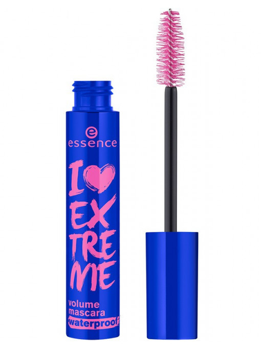 Rimel - mascara, essence | Mascara i love extreme crazy volume waterproof, essence, 12ml | 1001cosmetice.ro