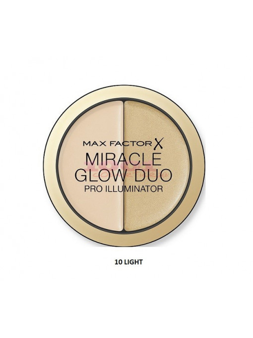 Highlighter (iluminator), max factor | Max factor miracle glow duo pro illuminator light 10 | 1001cosmetice.ro