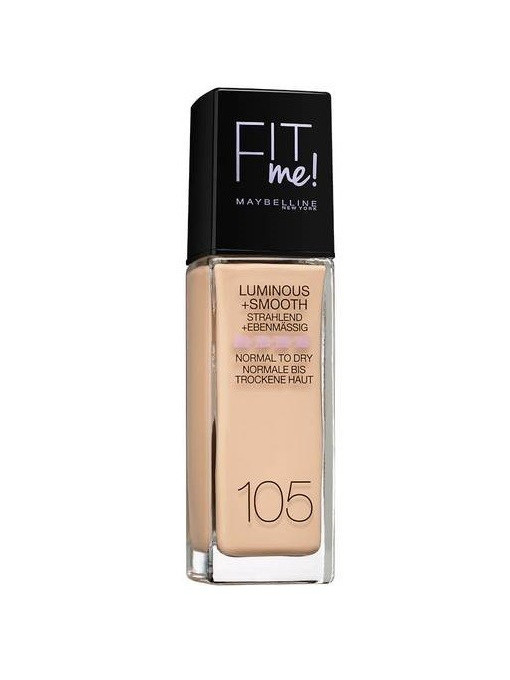 MAYBELLINE FIT ME LUMINOUS + SMOOTH FOND DE TEN NATURAL IVORY 105