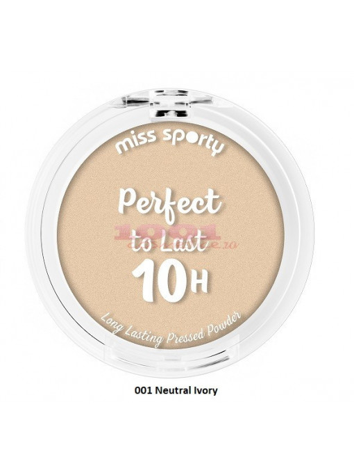 Miss sporty perfect to last 10 h pudra compacta 001 neutral ivory 1 - 1001cosmetice.ro