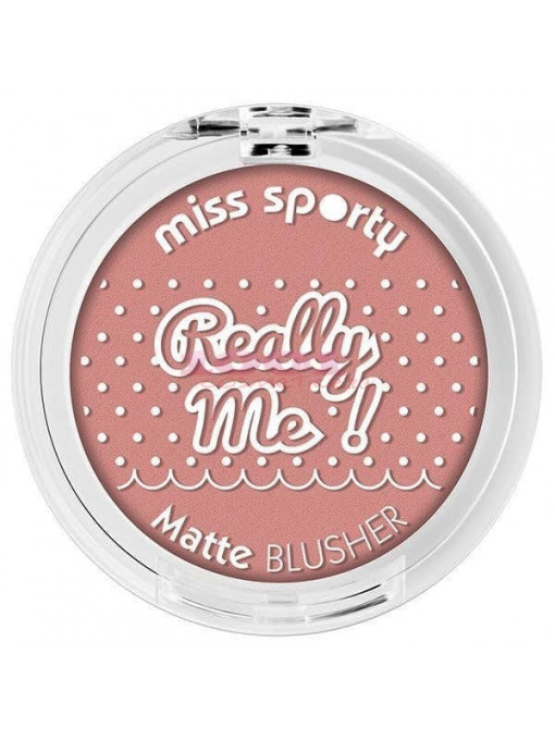 Miss sporty really me! matte blusher blush mat pentru obraz really tender 101 1 - 1001cosmetice.ro