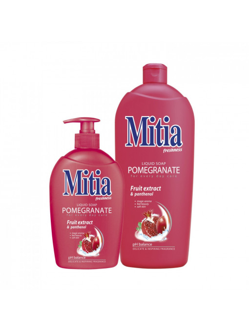 Baie &amp; spa, mitia | Mitia sapun lichid pomegranate fruit extract & panthenol | 1001cosmetice.ro