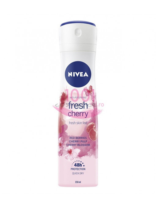 Nivea fresh fresh cherry 48h anti-perspirant deodorant spray 1 - 1001cosmetice.ro