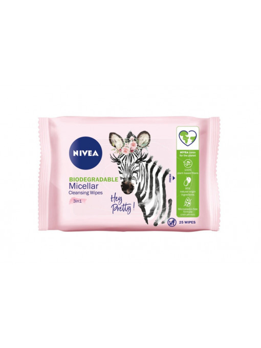 Nivea micellar cleansing wipes biodegradabile servetele demachiante biodegradabile 1 - 1001cosmetice.ro